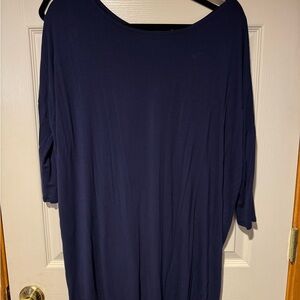 Elegant Navy Blue Women's Tunic